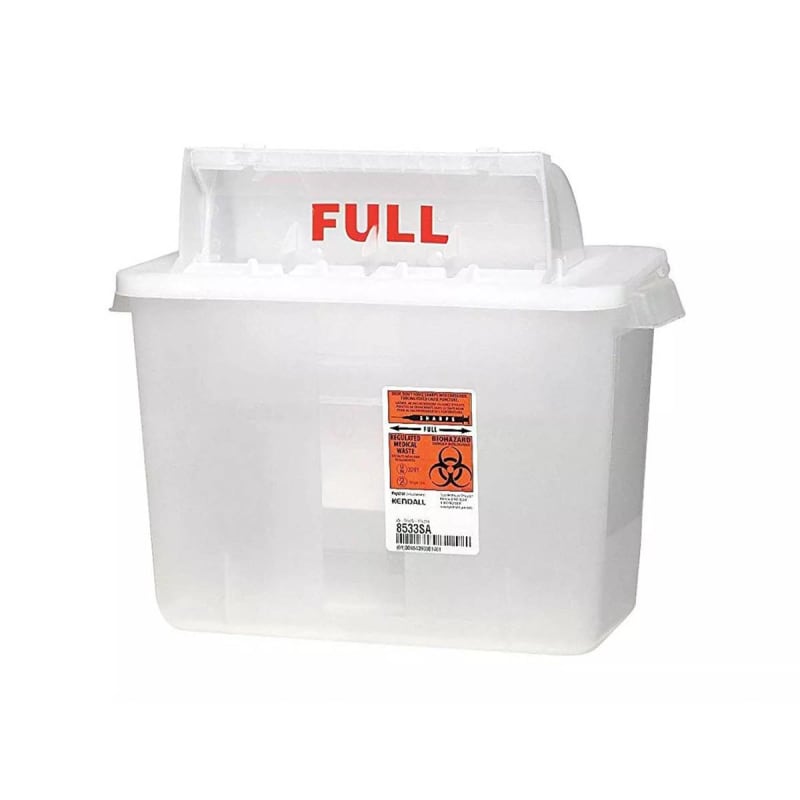 Cardinal Sharps Container SharpStarâ„¢ In-Roomâ„¢ Translucent Base 11-3/4 H X 6 D X 13-3/4 W Inch Horizontal Entry 2 Gallon