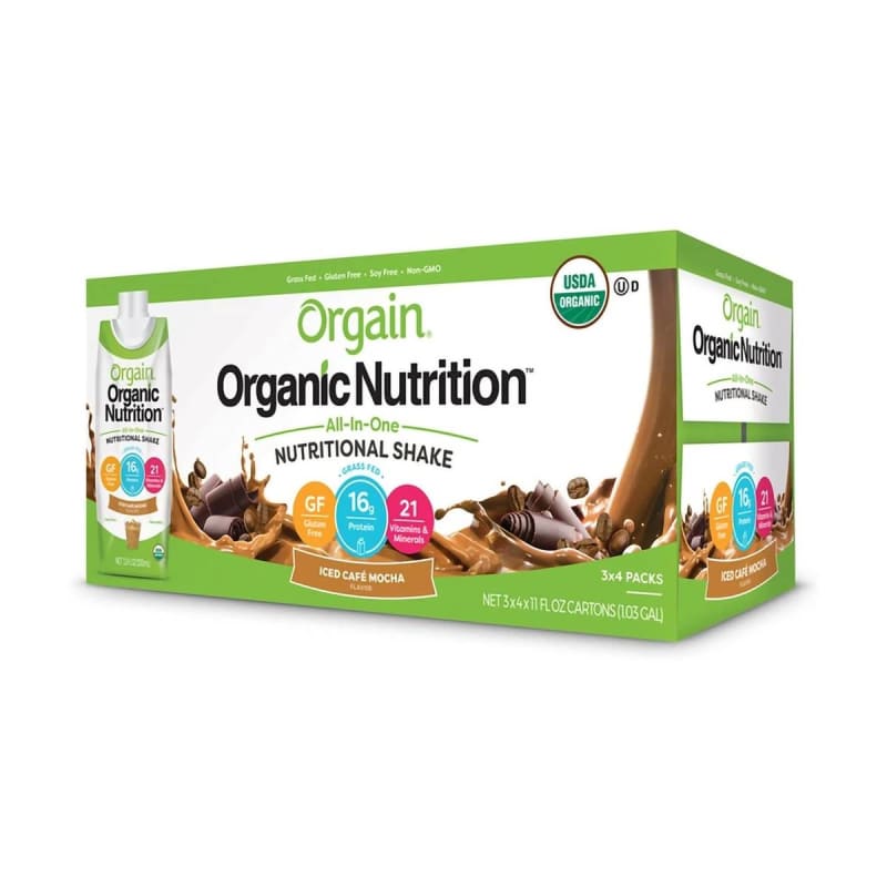Orgain Inc OrgainÂ® Organic Nutritionâ„¢ Iced CafÃ© Mocha Nutritional Shake, 11-ounce carton