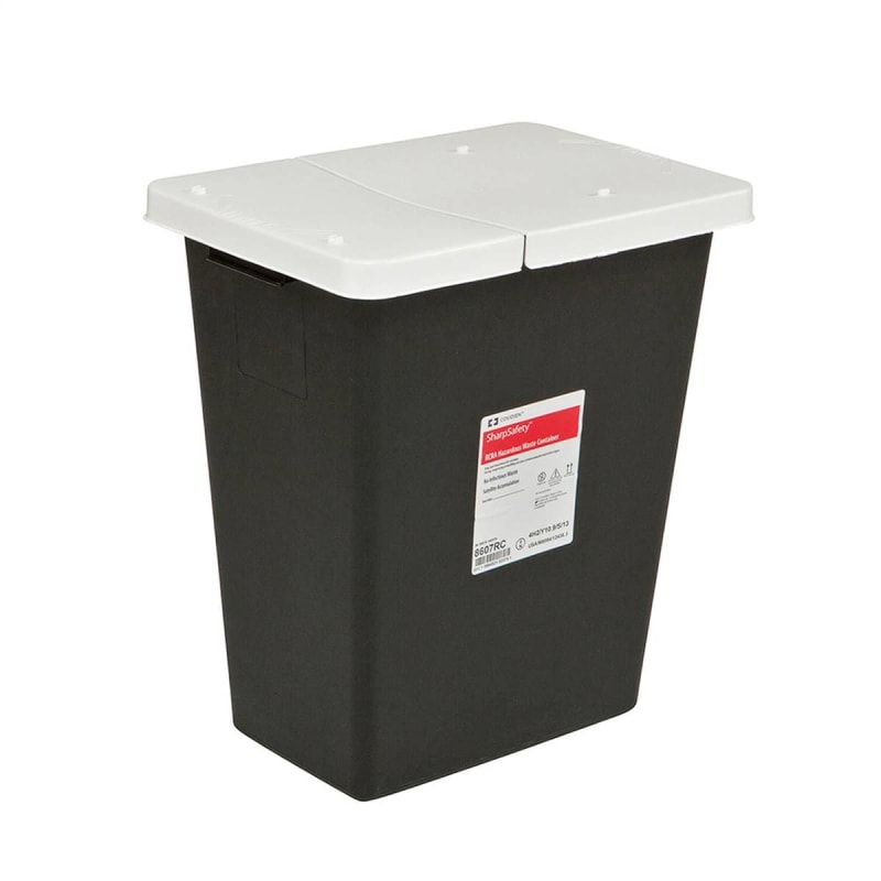 Cardinal SharpSafetyâ„¢ RCRA Waste Container, 18 Gallon, 18.25 x 26 x 12.75 Inch