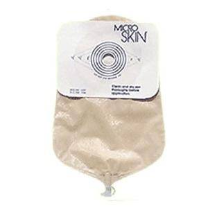 Cymed Urostomy Pouch MicroSkinÂ® One-Piece System 9 Inch Length Flat, Pre-Cut 1 Inch Stoma Drainable