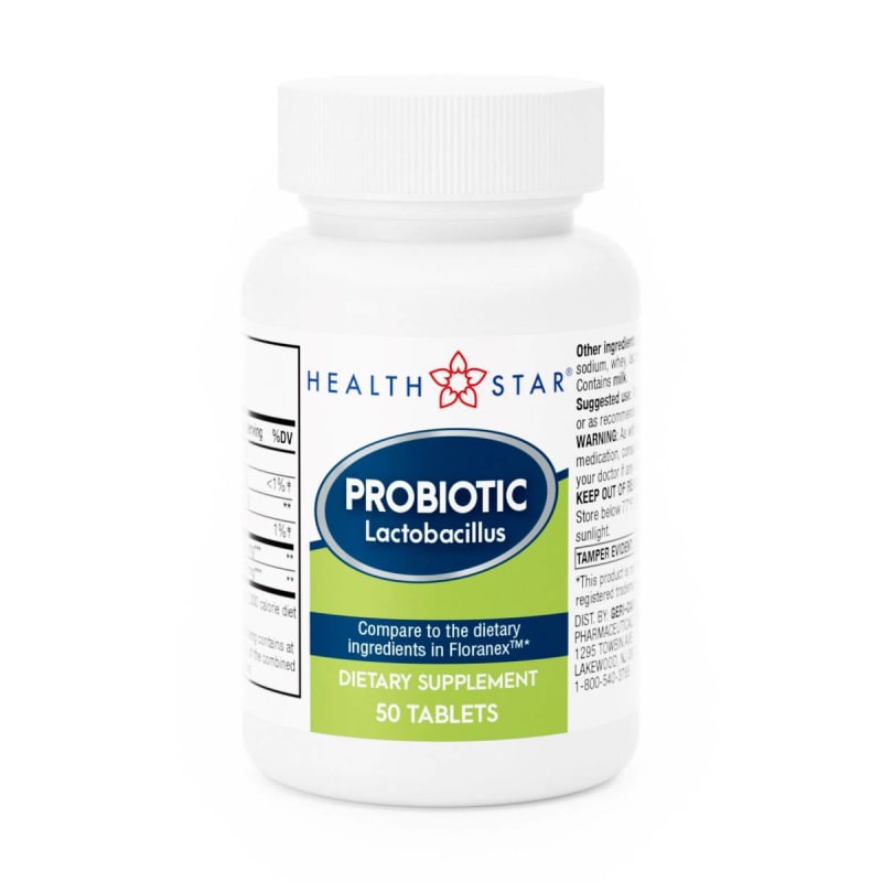 Geri-Care Health*StarÂ® Lactobacillus Probiotic Dietary Supplement Tablets