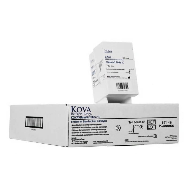Alltrista Plastics LLC KOVAÂ® GlassticÂ® Urinalysis Microscope Slide, 10-Chamber without Grid