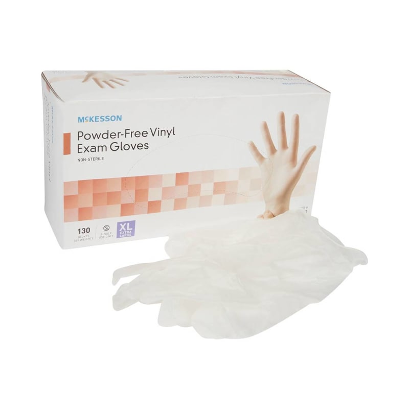 Cardinal Esteemâ„¢ Stretch Vinyl Exam Glove, Extra Large, Cream Cardinal Esteemâ„¢ Stretch Vinyl Exam Glove, Extra Large, Cream