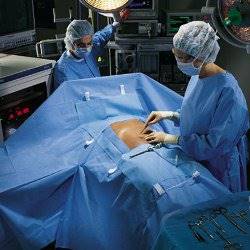 O&M Halyard Inc Abdominal Drape Laparoscopic / Abdominal Drape 100 W X 76 W X 124 L Inch Sterile O&M Halyard Inc Abdominal Drape Laparoscopic / Abdominal Drape 100 W X 76 W X 124 L Inch Sterile
