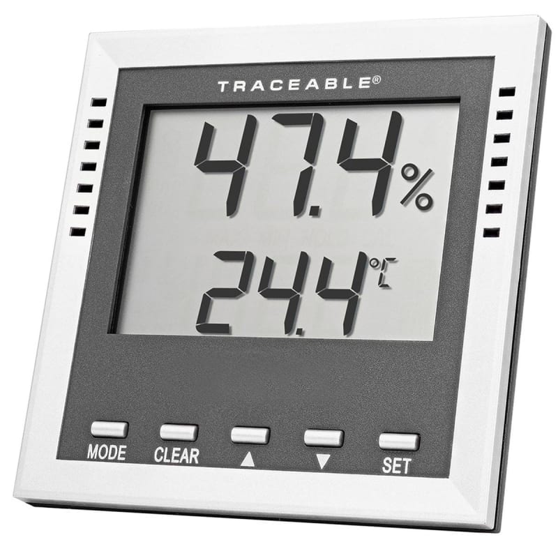 Cole-Parmer/Antylia Scientific Dew Point / Wet Bulb / Humidity / Thermometer with Alarm Traceable® Fahrenheit / Celsius -40° to 158°F (-40° to 70°C) Internal Sensor Flip-out Stand / Cole-Parmer/Antylia Scientific Dew Point / Wet Bulb / Humidity / Thermometer with Alarm Traceable® Fahrenheit / Celsius -40° to 158°F (-40° to 70°C) Internal Sensor Flip-out Stand /