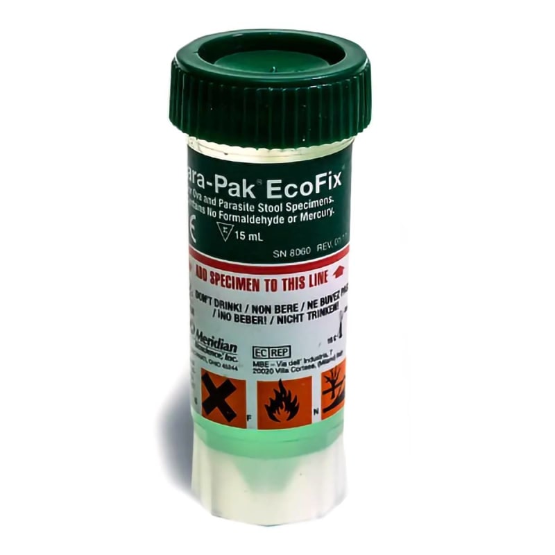 Meridian Bioscience Corporation EcoFixÂ® (Single Vial) Stool Specimen Container