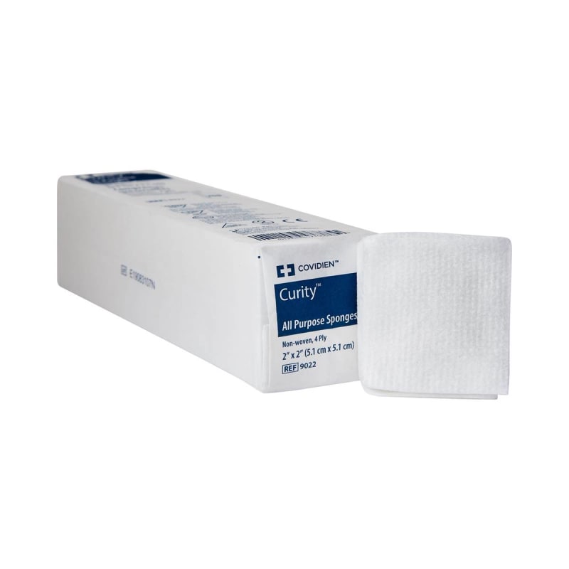 Cardinal Curityâ„¢ Nonwoven Sponge, 2 x 2 Inch, 4-Ply Cardinal Curityâ„¢ Nonwoven Sponge, 2 x 2 Inch, 4-Ply
