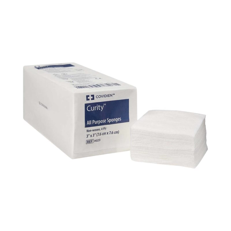 Cardinal Curityâ„¢ Nonwoven Sponge, 3 x 3 Inch, 4-Ply Cardinal Curityâ„¢ Nonwoven Sponge, 3 x 3 Inch, 4-Ply