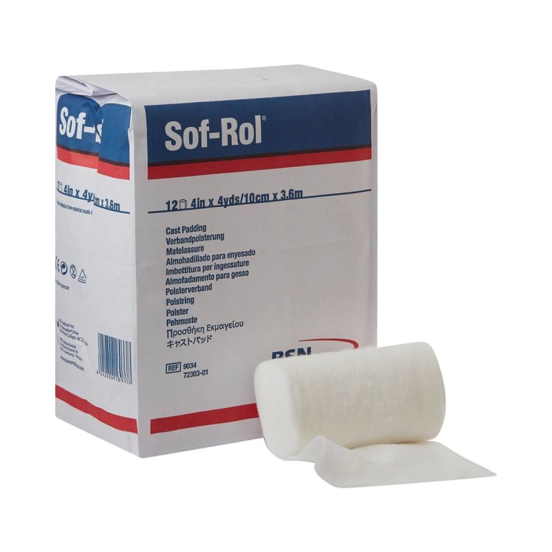 BSN Medical Cast Padding Undercast Sof-Rol® 3 Inch X 4 Yard Rayon Sterile BSN Medical Cast Padding Undercast Sof-Rol® 3 Inch X 4 Yard Rayon Sterile