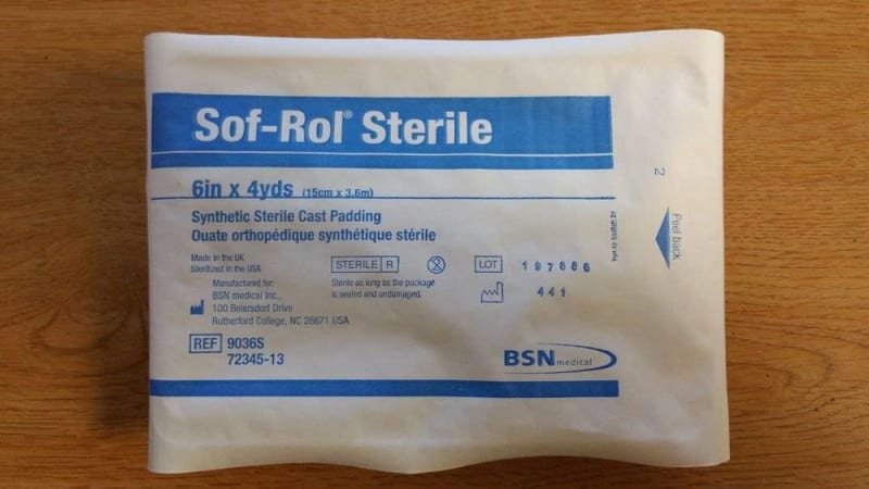 BSN Medical Cast Padding Undercast Sof-Rol® 6 Inch X 4 Yard Rayon Sterile BSN Medical Cast Padding Undercast Sof-Rol® 6 Inch X 4 Yard Rayon Sterile