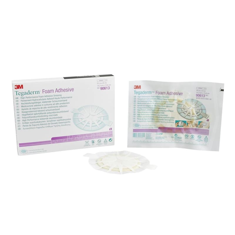 Solventum Corporation 3Mâ„¢ Tegadermâ„¢ High Performance Adhesive w/ Border Foam Dressing, 14.3 x 15.6 cm