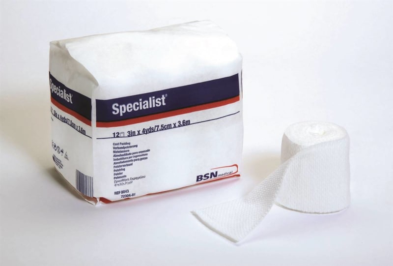 BSN Medical SpecialistÂ® White Cotton / Rayon Undercast Cast Padding, 2 Inch x 4 Yard