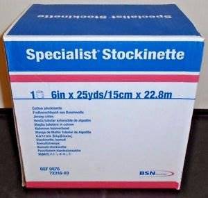 BSN Medical Specialist® Cotton Tubular Stockinette, 6 Inch x 25 Yard BSN Medical Specialist® Cotton Tubular Stockinette, 6 Inch x 25 Yard