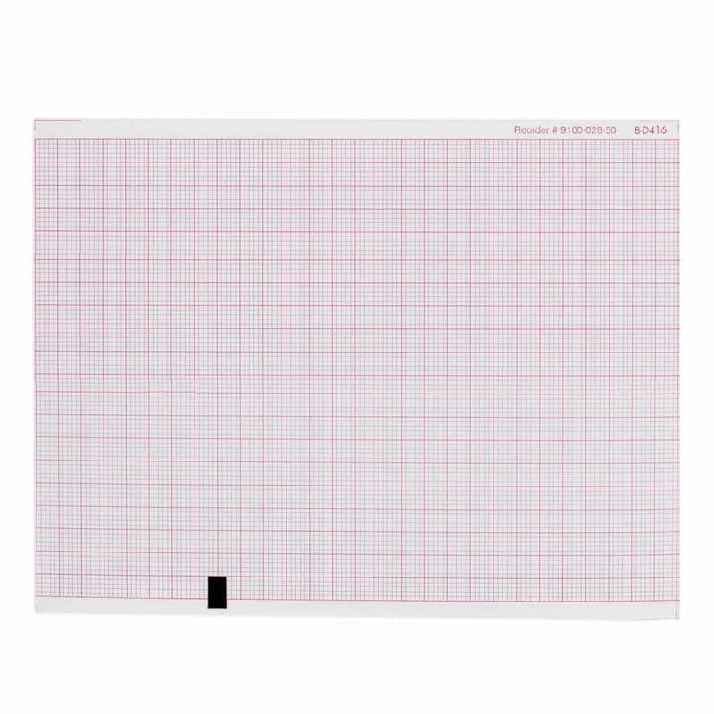 Precision Charts Recording Chart Paper Z-Fold Red Grid Precision Charts Recording Chart Paper Z-Fold Red Grid
