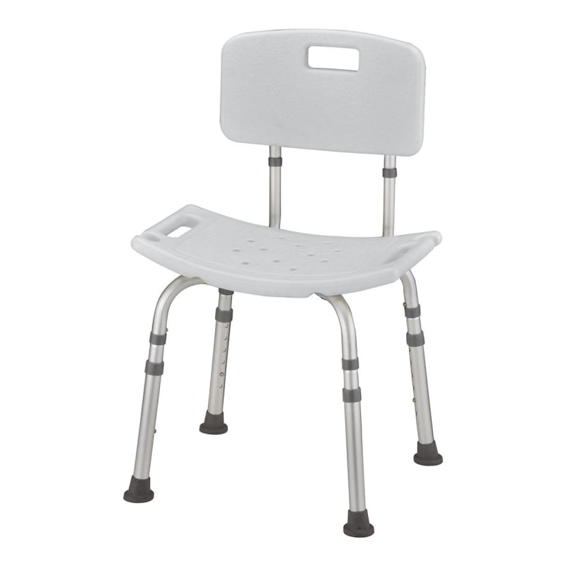 Nova Ortho-Med Shower Chair Nova Without Arms Aluminum Frame Removable Backrest 20 Inch Seat Width 300 lbs. Weight Capacity Nova Ortho-Med Shower Chair Nova Without Arms Aluminum Frame Removable Backrest 20 Inch Seat Width 300 lbs. Weight Capacity