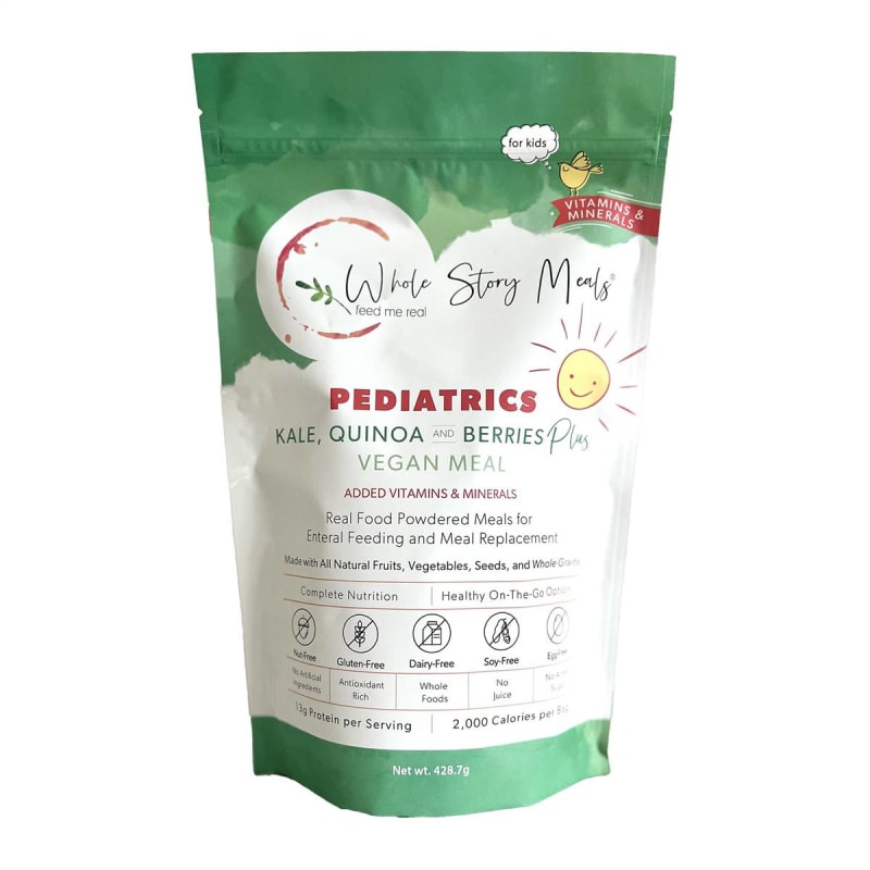 Whole Story Meals Pediatric Oral Supplement Whole Story Meals Kale / Quinoa / Berries Plus 16 oz. Pouch Powder Protein