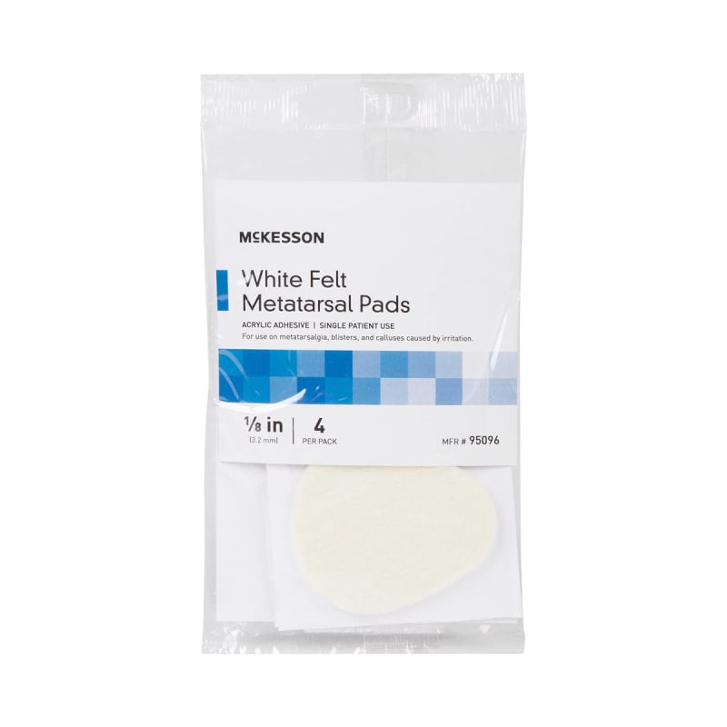 McKesson Pedi-Pads Metatarsal Cushion, 1/8-Inch Thick McKesson Pedi-Pads Metatarsal Cushion, 1/8-Inch Thick