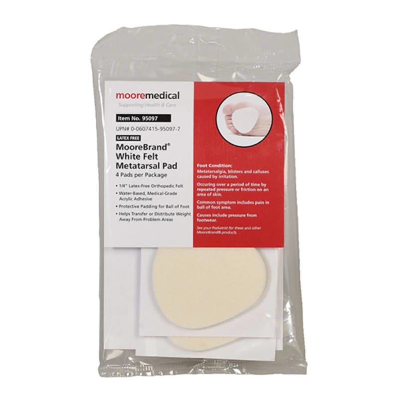 McKesson MooreBrand® White Felt Metatarsal Pad McKesson MooreBrand® White Felt Metatarsal Pad