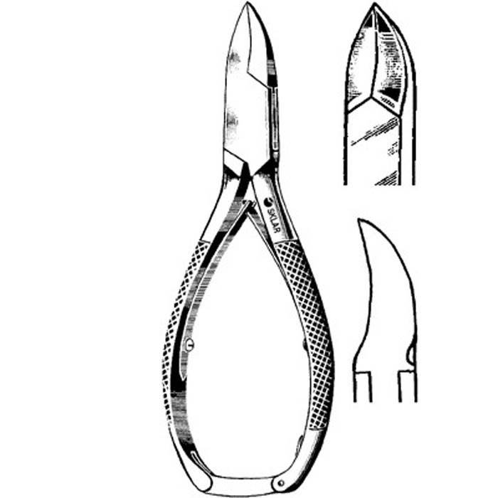Sklar Nail Nipper Concave Jaw 5-1/2 Inch Length German Stainless Steel