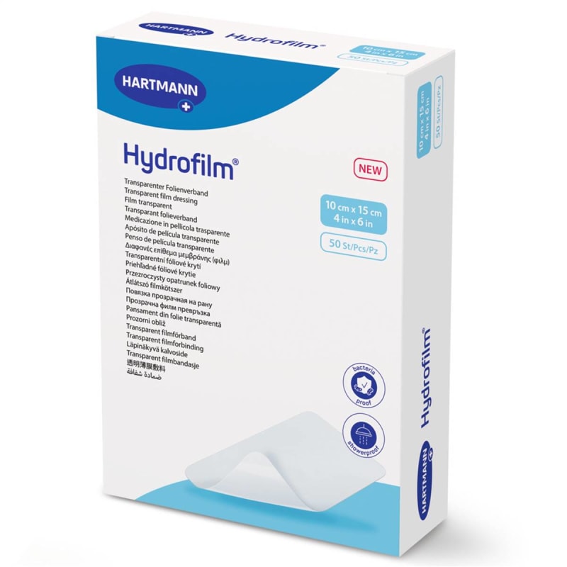 Hartmann Hydrofilm® Wound Dressing, 4 x 6 Inch Hartmann Hydrofilm® Wound Dressing, 4 x 6 Inch