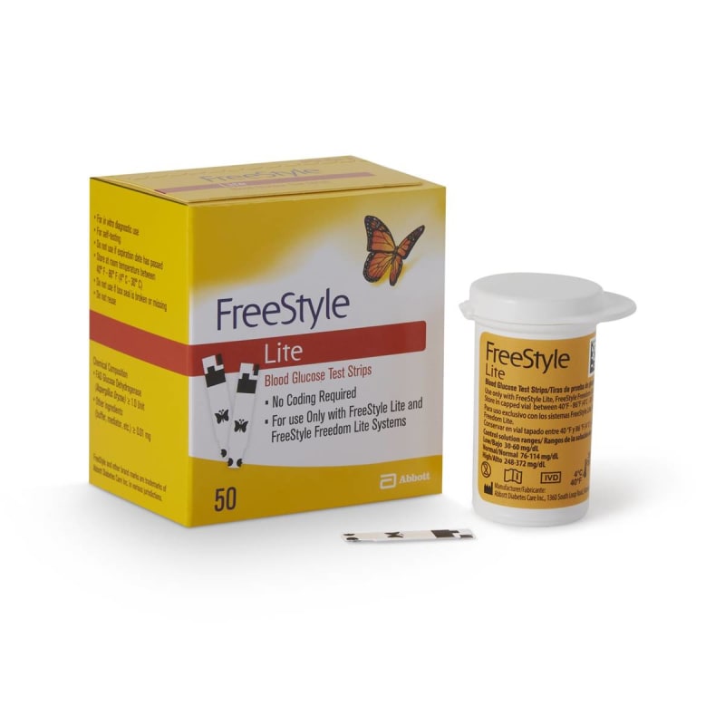 Abbott FreeStyle LiteÂ® Blood Glucose Test Strips