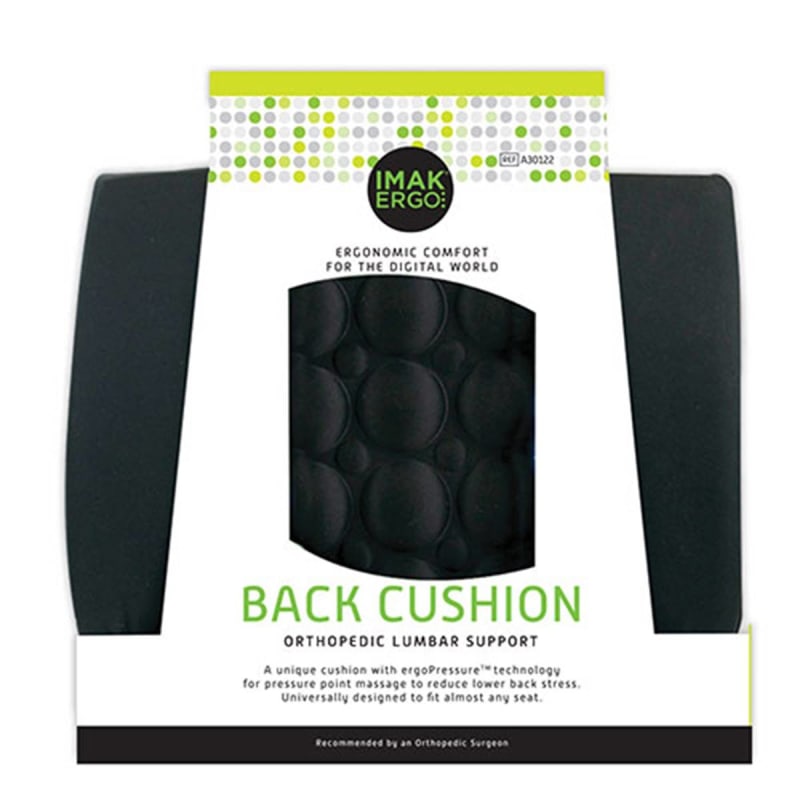 Brownmed IMAKÂ® Foam Ergo Lumbar Cushion, 13.5 x 4 x 13.8 Inch