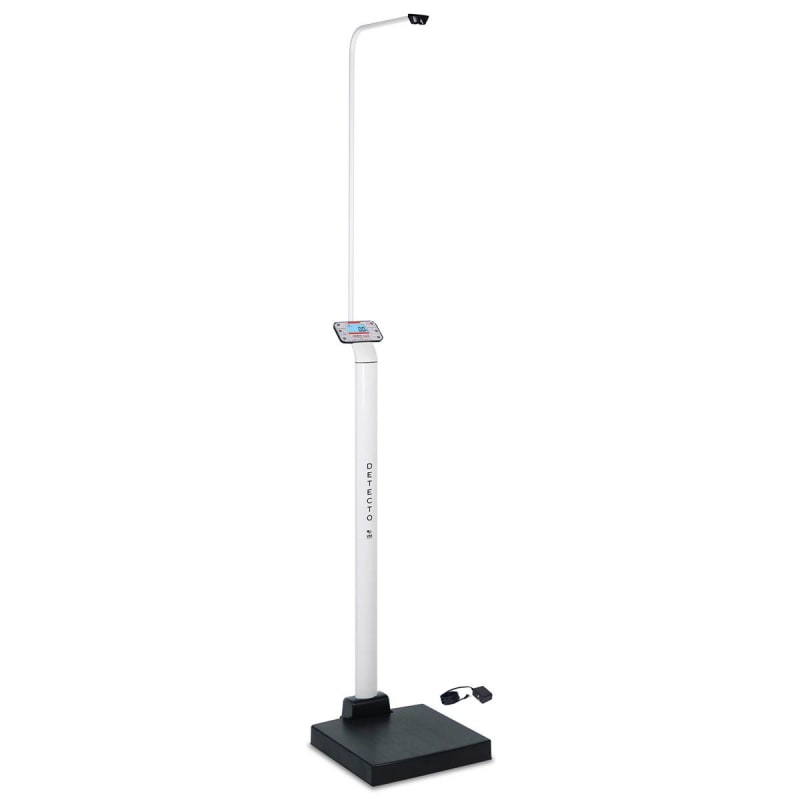 Detecto Scale Physician Scale Detecto® Digital Display 660 lbs. / 300 kg Capacity Black / White AC Adapter / Battery Operated Detecto Scale Physician Scale Detecto® Digital Display 660 lbs. / 300 kg Capacity Black / White AC Adapter / Battery Operated