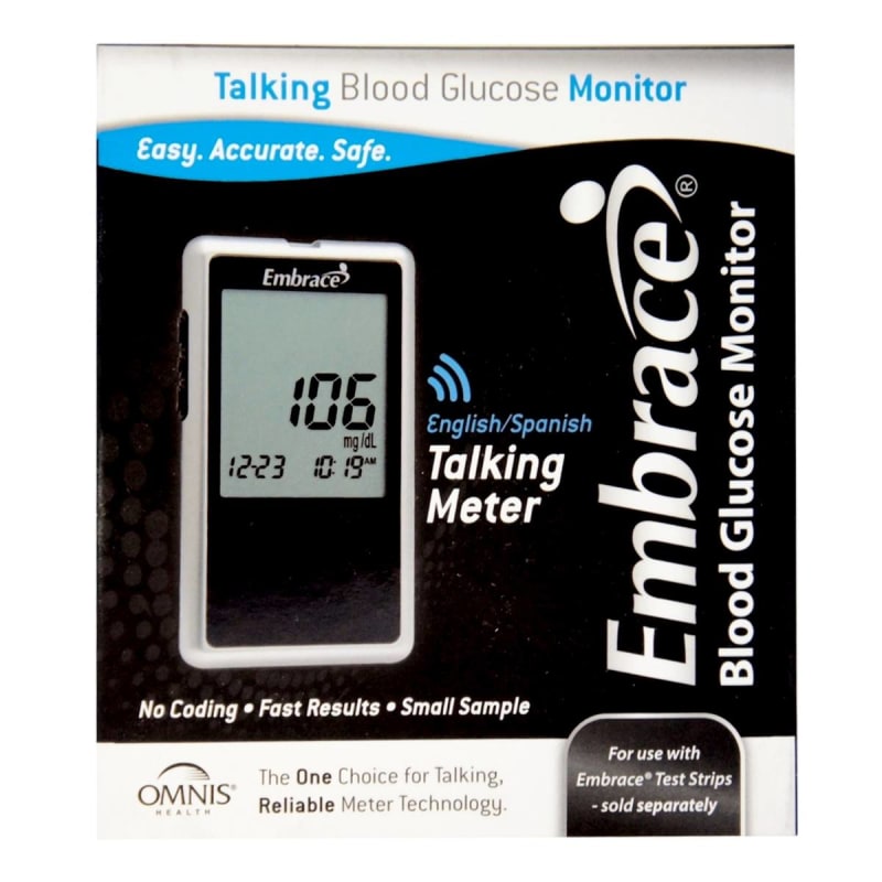Omnis Health EmbraceÂ® Talking Blood Glucose Meter