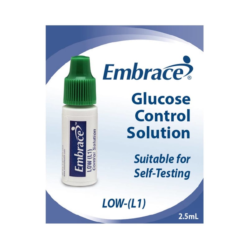 Omnis Health Embrace® Blood Glucose Control Solution, Low Omnis Health Embrace® Blood Glucose Control Solution, Low