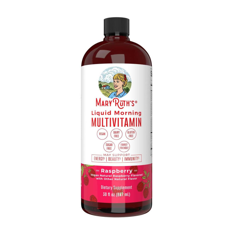 MRO MaryRuth LLC Mary Ruth'sâ„¢ Liquid Morning Multivitamin, Raspberry Flavor, 30-ounce Bottle