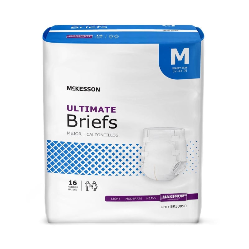 McKesson Brand McKesson Ultimate Heavy Absorbency Incontinence Brief, Medium