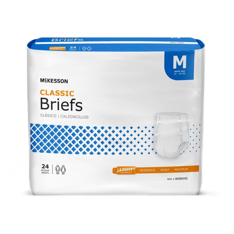 McKesson Brand McKesson Classic Light Absorbency Incontinence Brief, Medium McKesson Brand McKesson Classic Light Absorbency Incontinence Brief, Medium