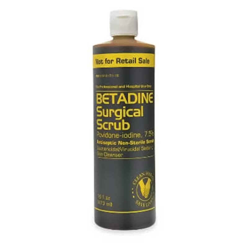 Emerson Healthcare Surgical Scrub Solution Betadine® 4 oz. Bottle 7.5% Strength Povidone-Iodine NonSterile Emerson Healthcare Surgical Scrub Solution Betadine® 4 oz. Bottle 7.5% Strength Povidone-Iodine NonSterile