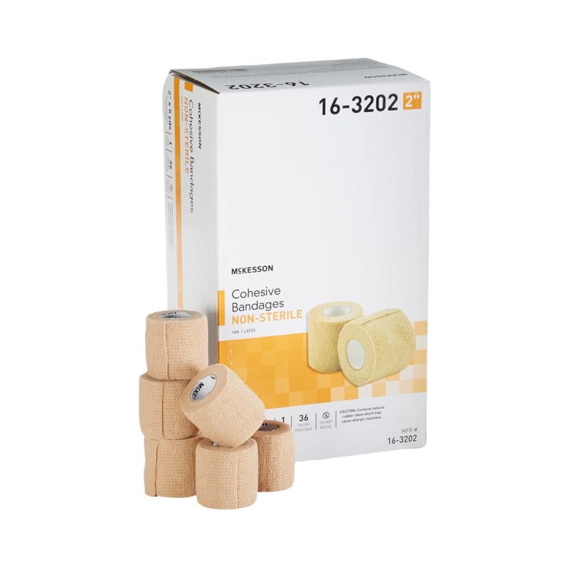 Cardinal Healthâ„¢ Self-Adherent Cohesive Bandage, Tan, 3 Inch x 5 Yard