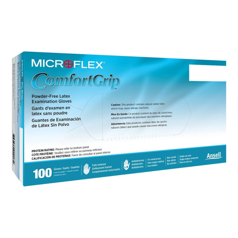 Microflex Medical Microflex® ComfortGrip™ Latex Gloves, Large, Natural Microflex Medical Microflex® ComfortGrip™ Latex Gloves, Large, Natural