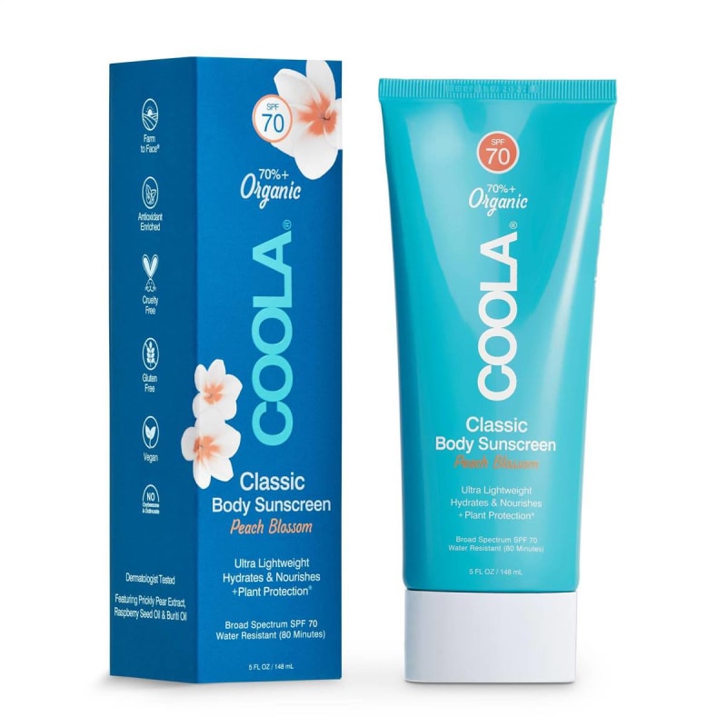 COOLA LLC CoolaÂ® Classic Body Sunscreen Lotion SPF 70 Peach Blossom Scent, 5-ounce Tube