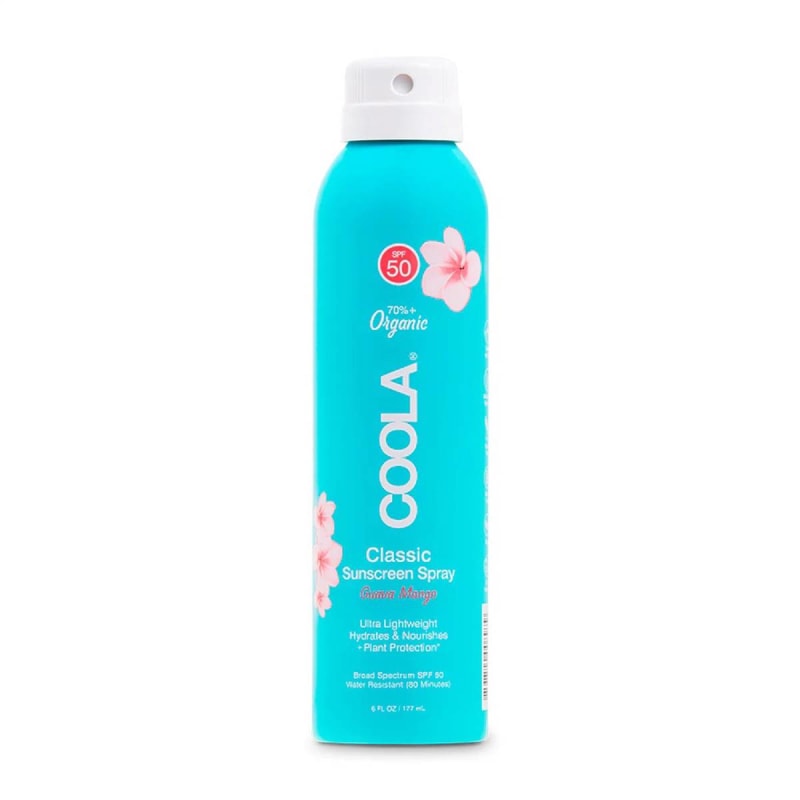 COOLA LLC CoolaÂ® Classic Body Sunscreen Spray SPF 50 Guava Mano Scent, 6-ounce Aerosol Can