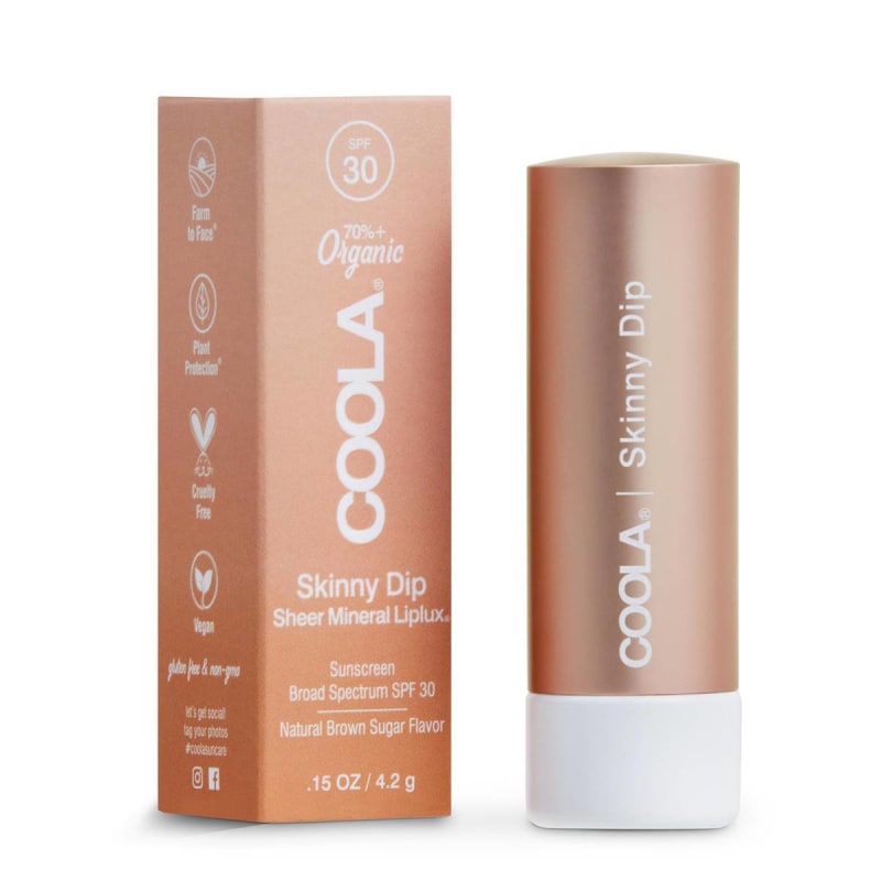 COOLA LLC Mineral Liplux® Organic Lip Balm Sunscreen SPF 30, Skinny Dip Tint COOLA LLC Mineral Liplux® Organic Lip Balm Sunscreen SPF 30, Skinny Dip Tint