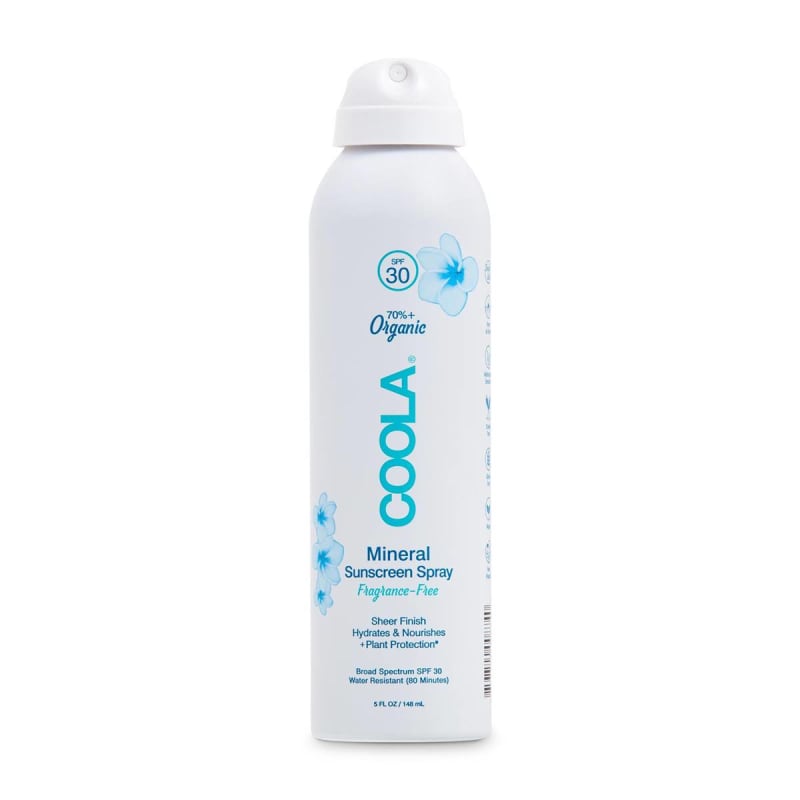 COOLA LLC CoolaÂ® Zinc Oxide Sunscreen Spray Fragrance Free SPF 30, 5-ounce Can
