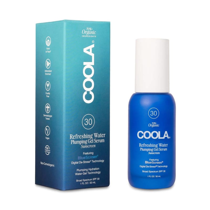 COOLA LLC CoolaÂ® Refreshing Water Plumping Gel Serum Sunscreen with BlueScreenâ„¢ SPF 30