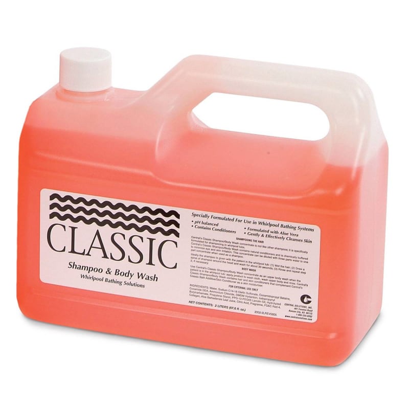 Central Solutions ClassicÂ® Shampoo & Body Wash for use in Whirlpool Baths, Floral Scent, 2 liters