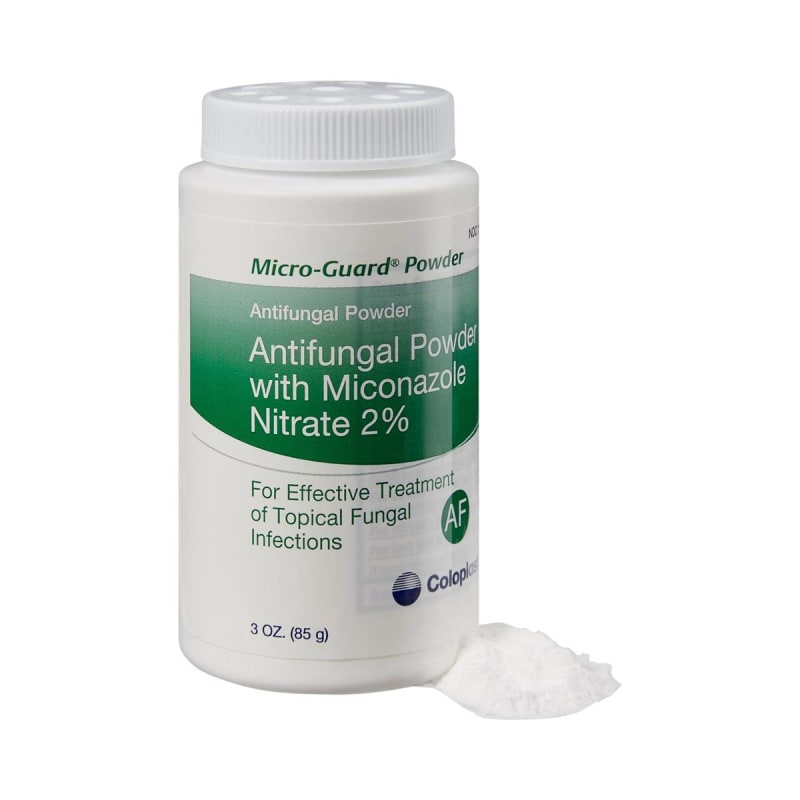 Medline Micro-GuardÂ® Antifungal Powder with 2% Miconazole Nitrate, 3-ounce shaker bottle