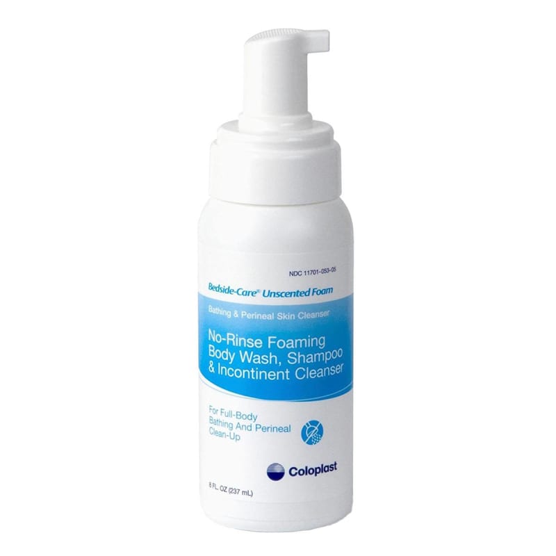 Medline Bedside-CareÂ® Foam Cleanser, Unscented, Shampoo and Body Wash, 8.1-ounce bottle