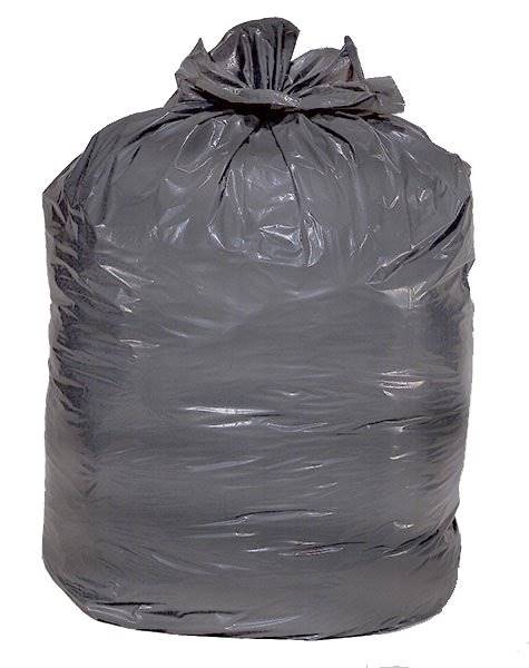 Colonial Bag Corp Colonial Bag Extra Heavy Duty Super Hex Trash Bag, Gray, 56 gal.