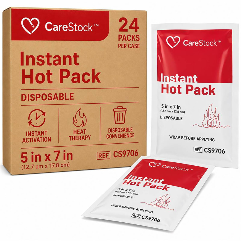 CareStockâ„¢ Instant Hot Pack, 5 x 7 Inch