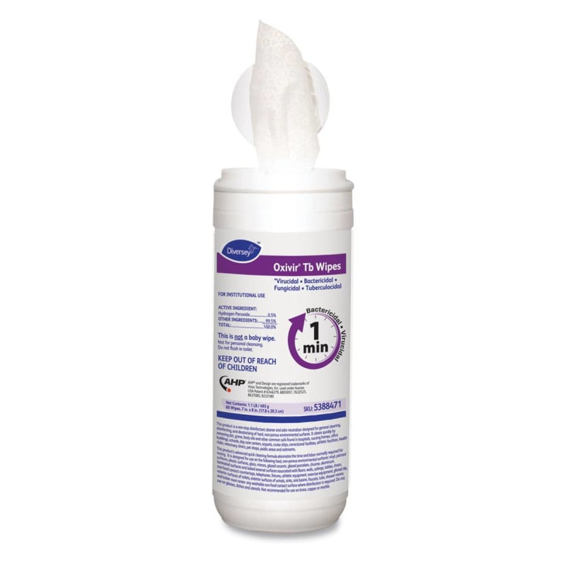 Essendant Co/United Stationers OxivirÂ® Tb Surface Disinfectant Cleaner Wipes, 60 ct.