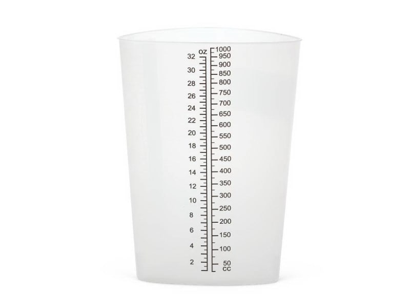 Medline Graduated Container Triangular Polypropylene 1,000 mL (32 oz.) Medline Graduated Container Triangular Polypropylene 1,000 mL (32 oz.)