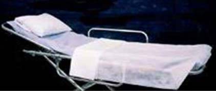 Allcare Inc Stretcher Sheet Fitted 30 X 72 Inch Blue Disposable