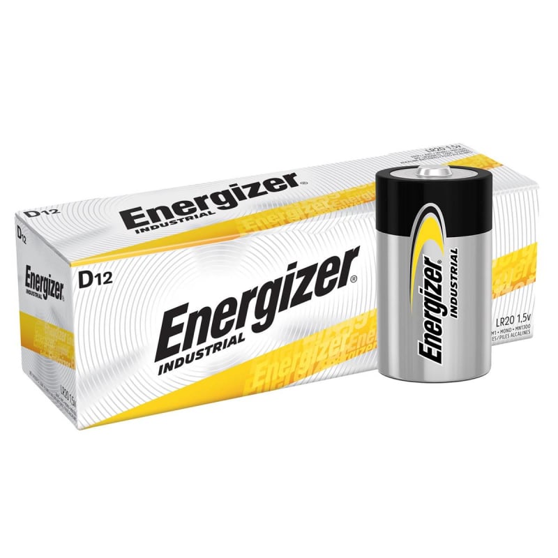 Energizer LLC Alkaline Battery EnergizerÂ® D Cell 1.5 Volt Disposable