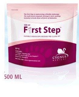 Cygnus Medical Endoscope Sponge Kit with Pre-Diluted Enzymatic Detergent First Stepâ„¢ Flat For Flexible Instruments / Ready-to-Use